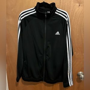 ADIDAS CLASSIC MENS TRACK JACKET - BLACK & WHITE - XL